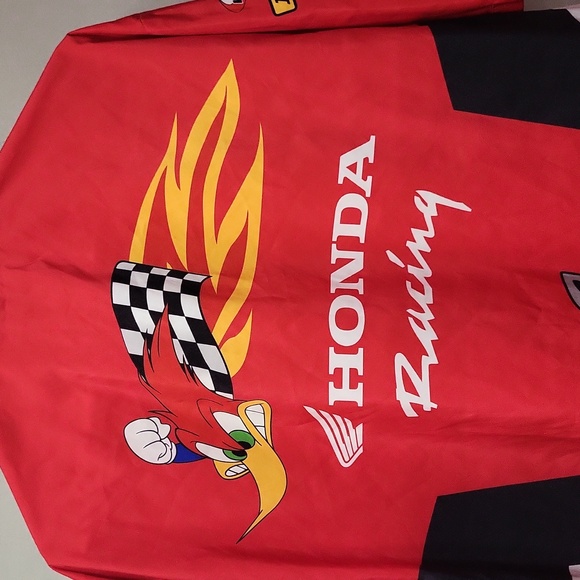 Vtg. Joe Rocket Honda Racing Red Shirt - Picture 6 of 7